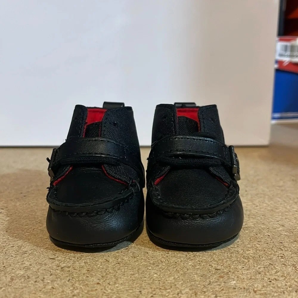 Polo Ralph Lauren Ranger Crib Shoes Booties 3-6 Mo Baby Infant Boys Girls Size 2